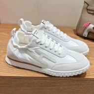 Hermes Jet Sneakers Unisex Nappa Leather and Suede In White