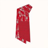 Hermes Passementerie Maxi-twilly Cut In Red