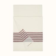 Hermes Plume Stitching Stole In White