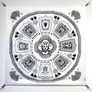 Hermes Poste Et Cavalerie Scarf 90 In White