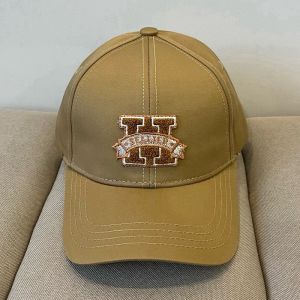 Hermes Davis H Sellier Baseball Cap Cotton In Brown