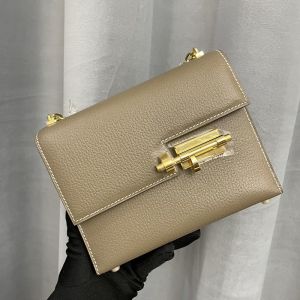 Hermes Mini Verrou Chaine Bag Chevre Mysore In Khaki